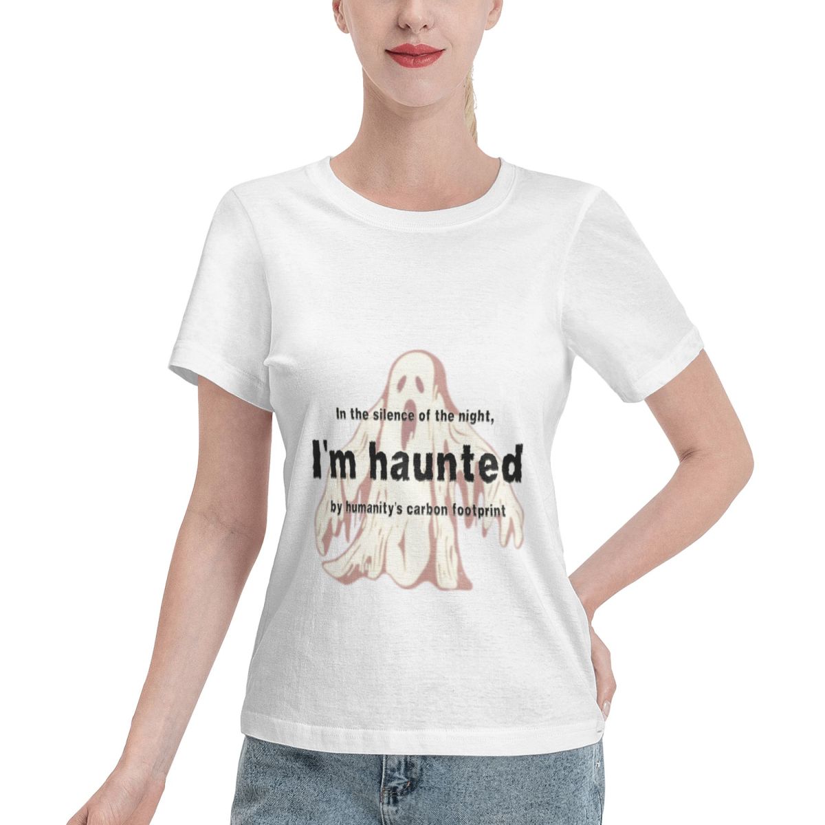 Sustainable Living Lifestyle - Camiseta feminina com design divertido e