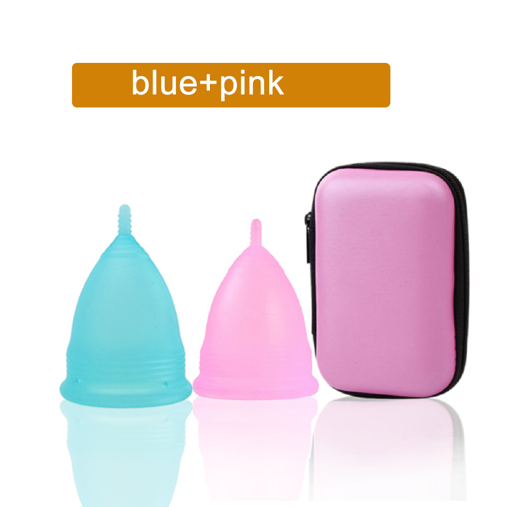 Copo menstrual feminino, 2 peç - Menstrual Cup Silicone avaliação e preço