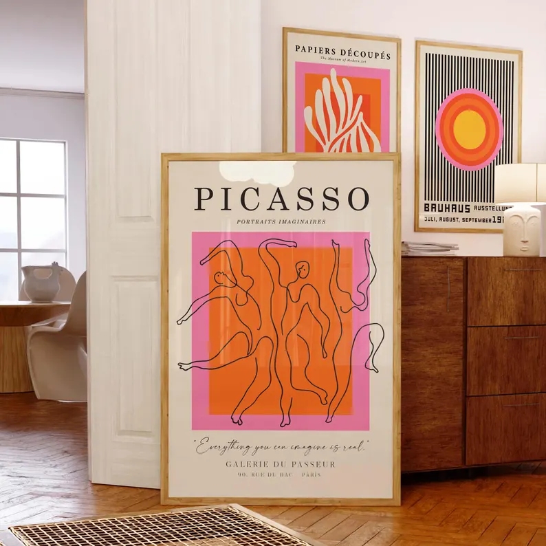 3 peças de arte moderna laranj - Sustainable Living Products avaliação e preço
