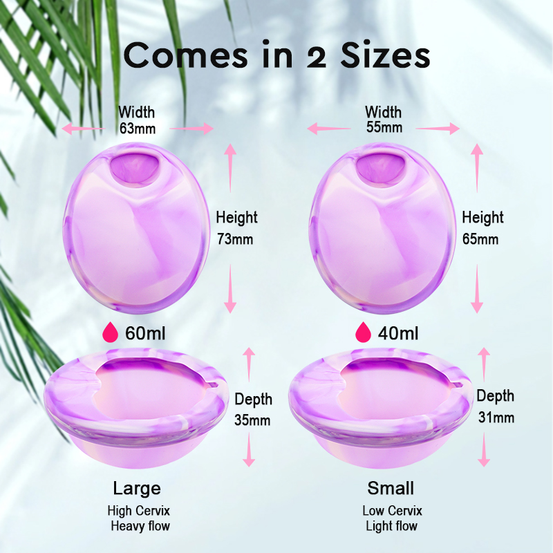 Silicone médico menstrual disc - Menstrual Cup Silicone avaliação e preço