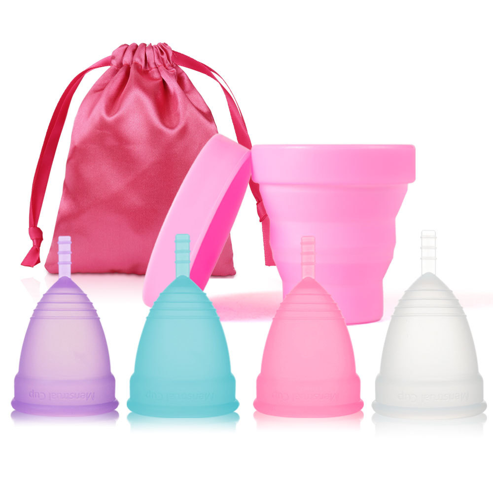 Copo menstrual de silicone par - Menstrual Cup Silicone avaliação e preço