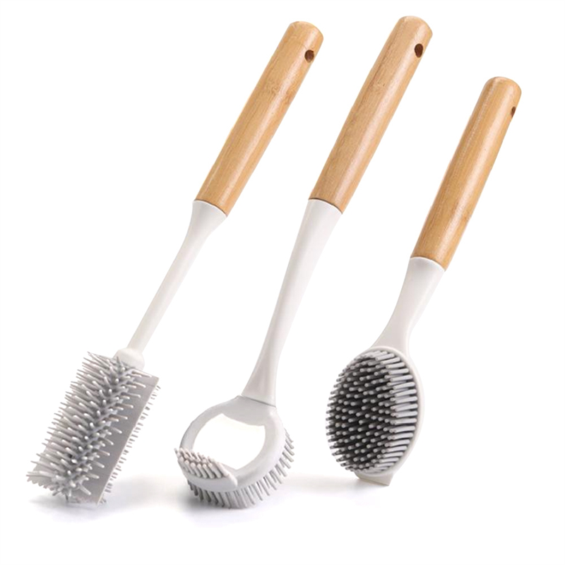 【Must-Haves】 Escova antiaderen - Dish Brush Bamboo avaliação e preço