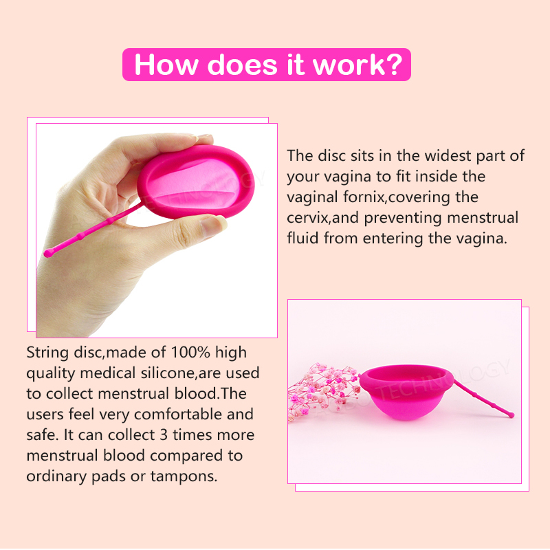 Disco menstrual feminino com c - Menstrual Cup Silicone avaliação e preço