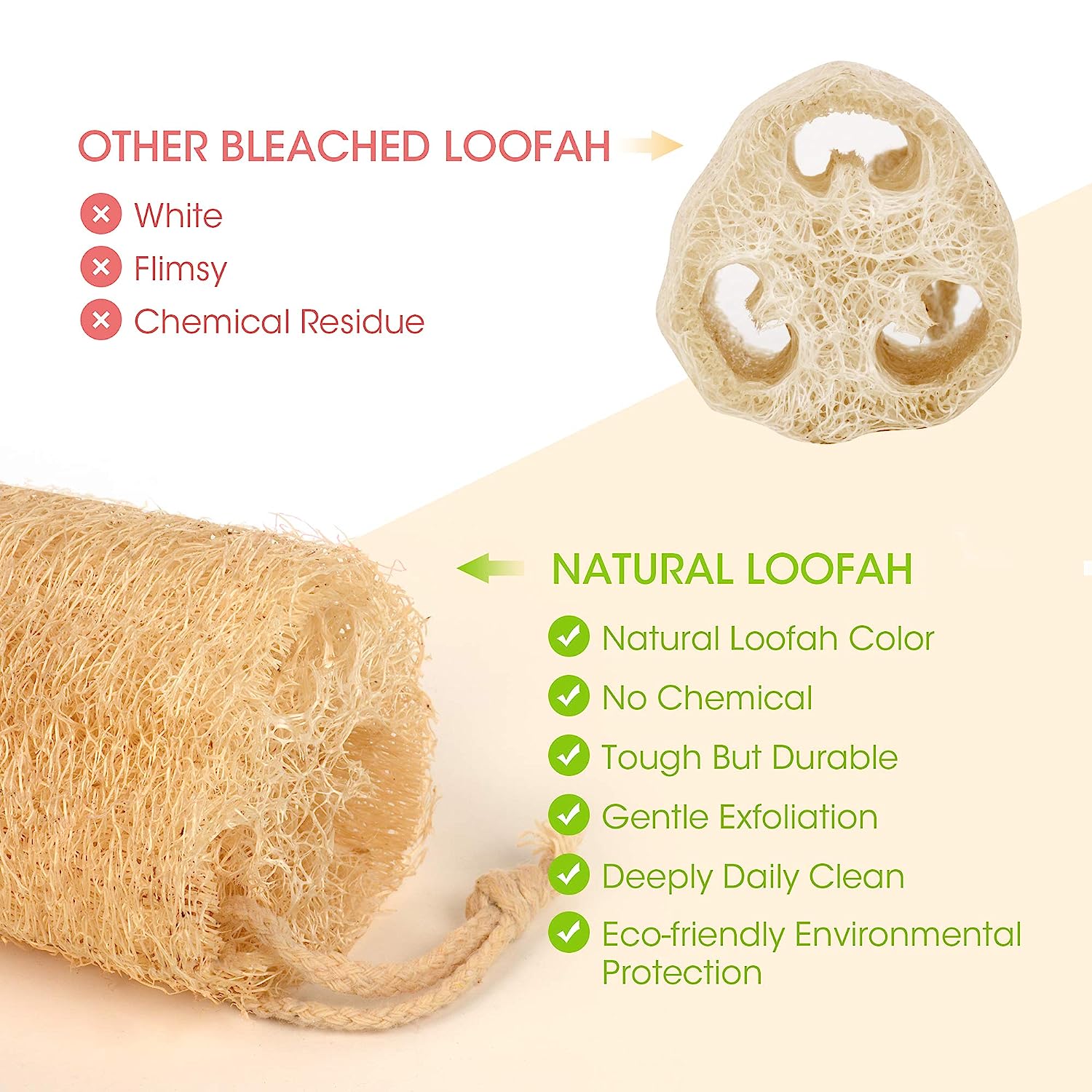 3 esponjas de lufa natural, es - Dish Brush Bamboo avaliação e preço